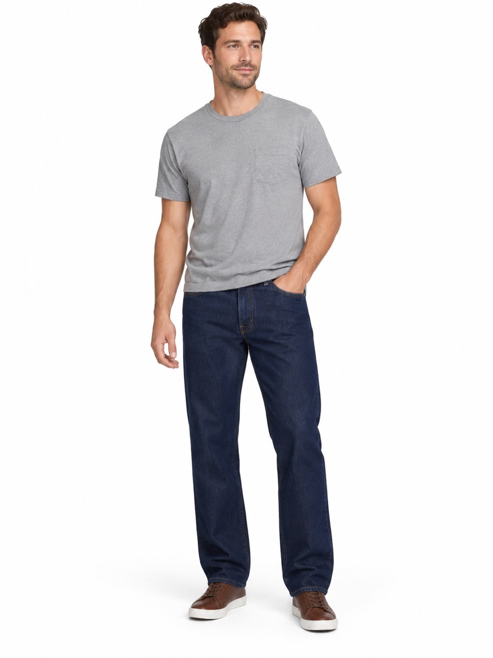 Levi’s 505 Mens 36x34 Dark Wash Indigo 100% Cotton Regular Straight Leg Jeans